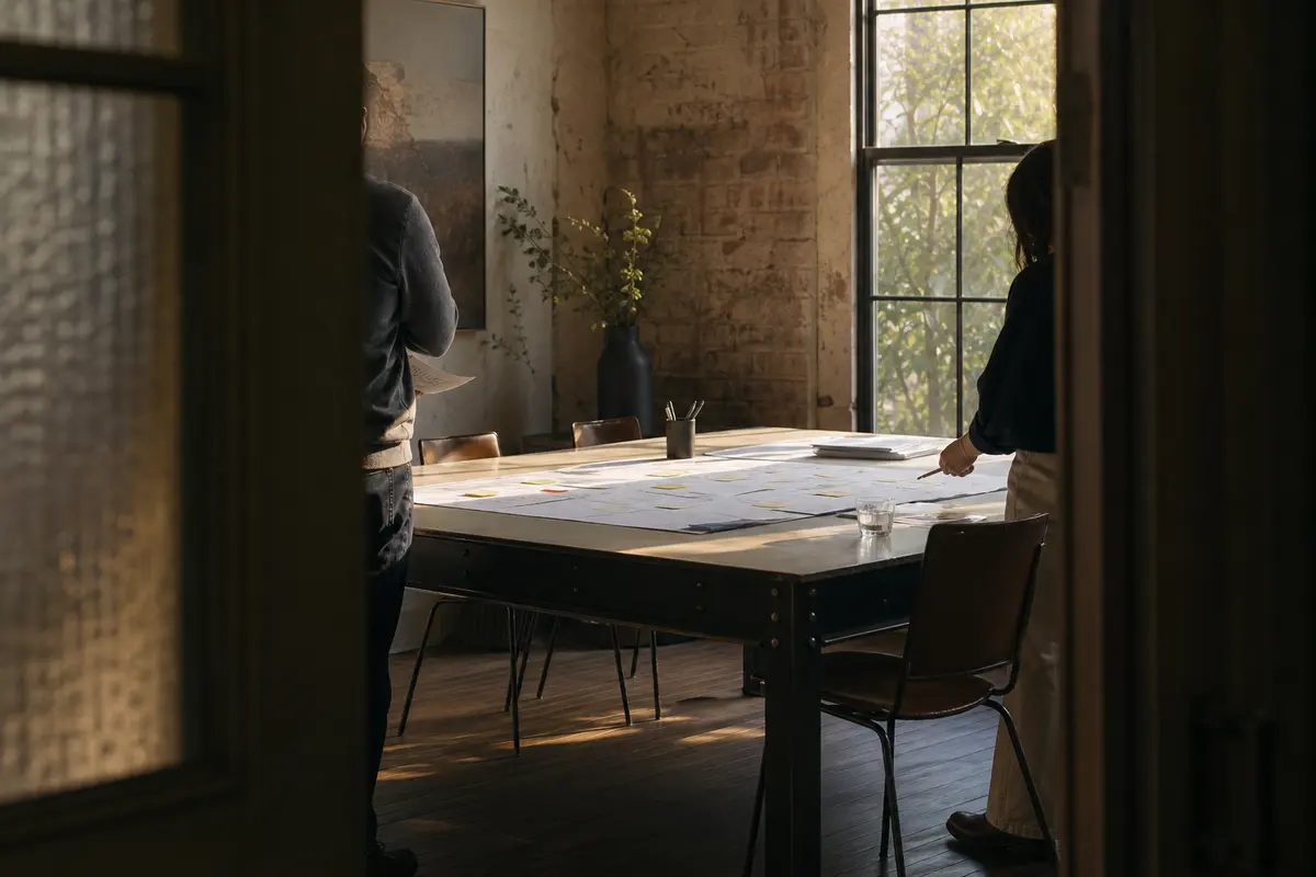 Editorial marketing planning scene for Edgemoor, Delaware