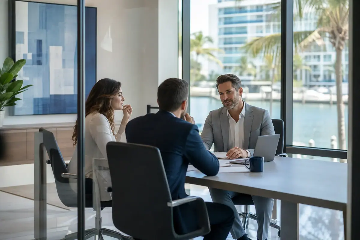 Editorial illustration for Reputation & Reviews planning in Bay Harbor Islands, Florida