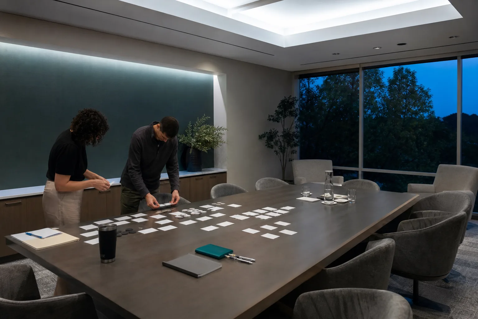Editorial platform planning scene for ROI Dashboard in Kennesaw, Georgia