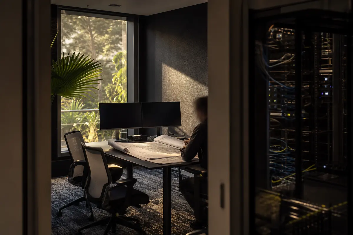 Editorial platform planning scene for Dedicated Hosting in Hilo, Hawaii