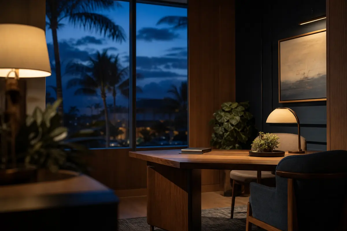 Editorial intake planning scene for AI Answering in Kahului, Hawaii