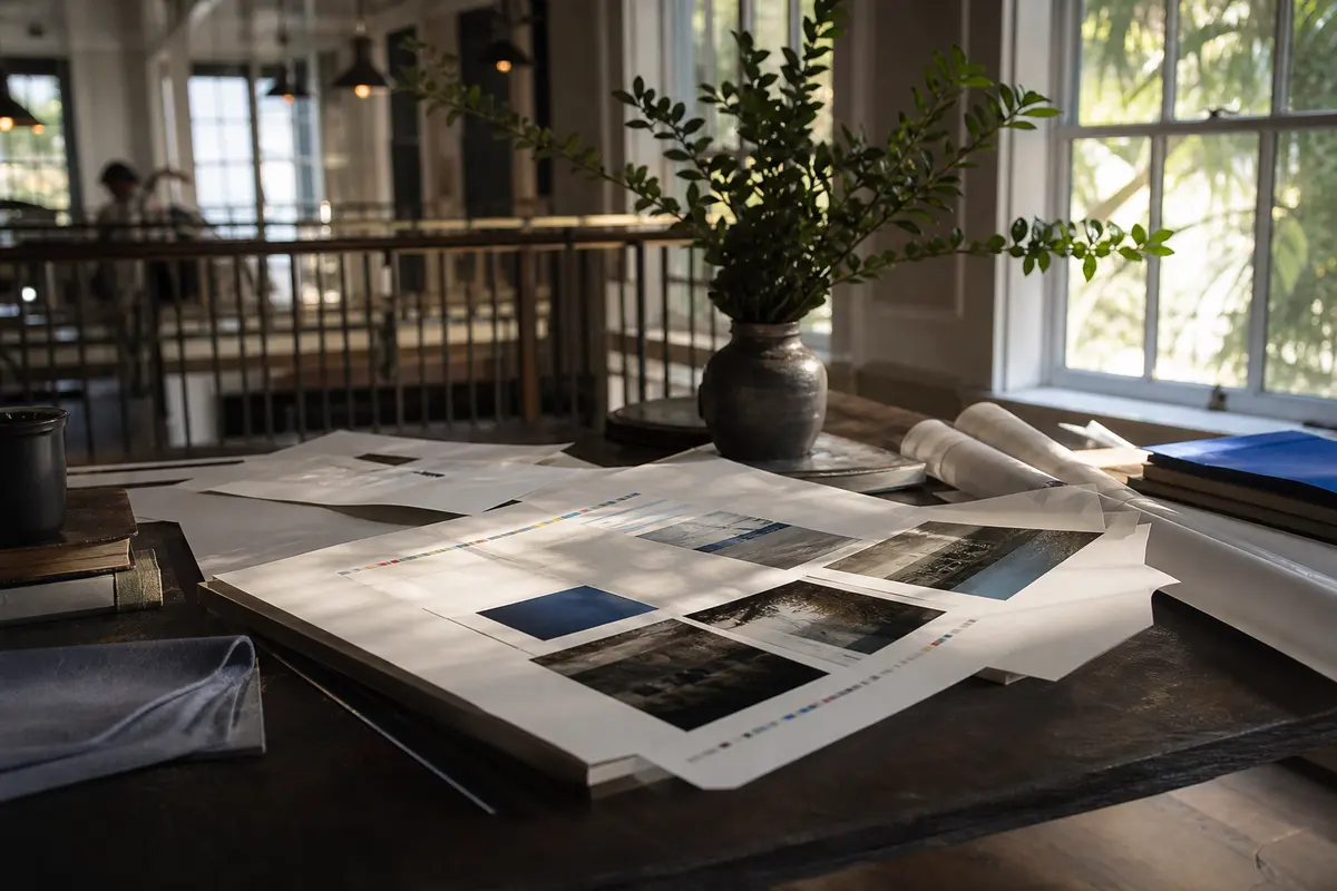 Editorial marketing planning scene for Waimea, Hawaii