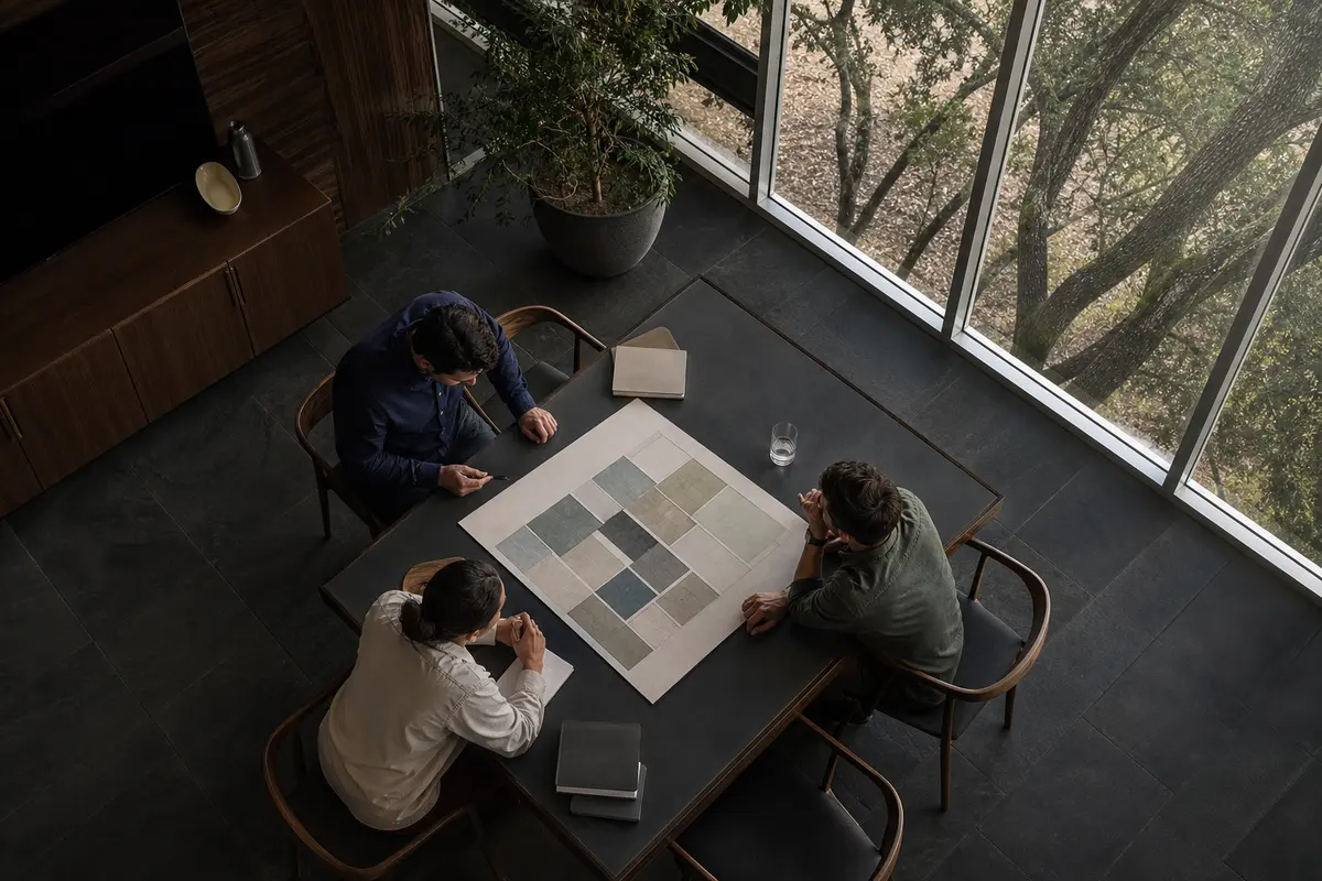 Editorial marketing planning scene for Waipio Acres, Hawaii