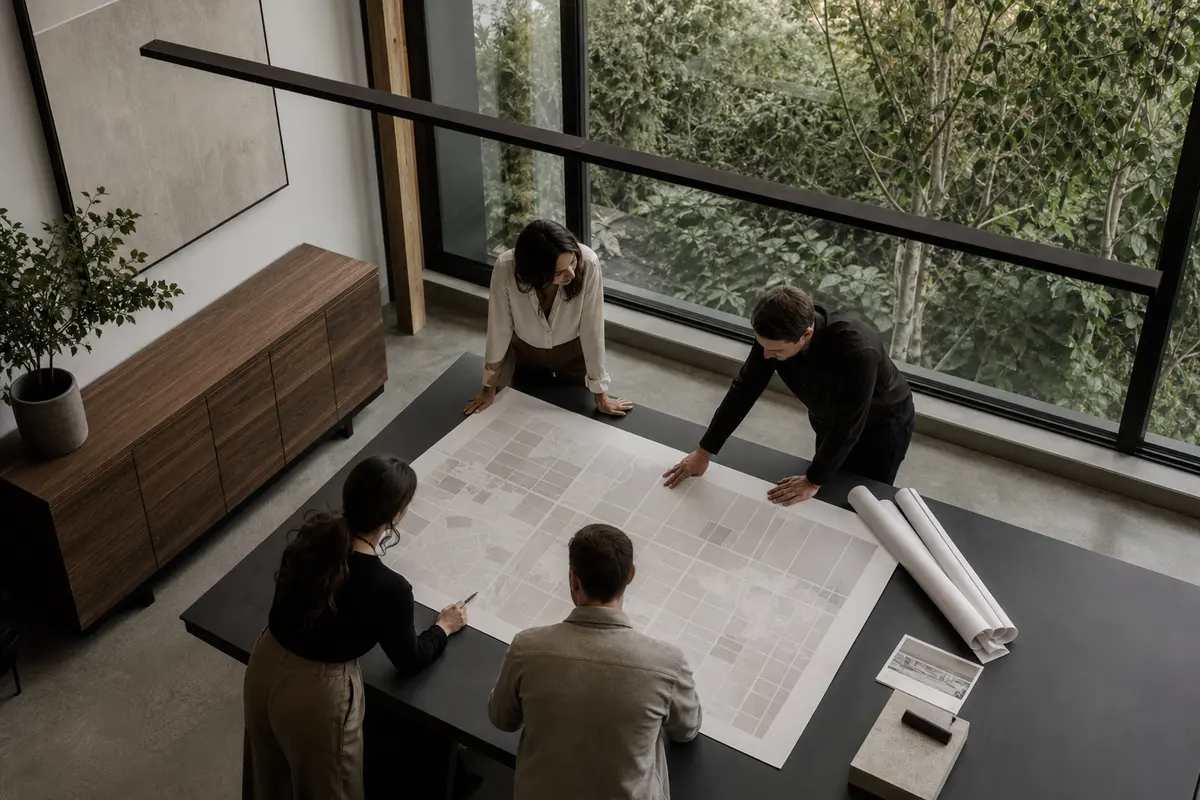 Editorial marketing planning scene for Coeur d'Alene, Idaho