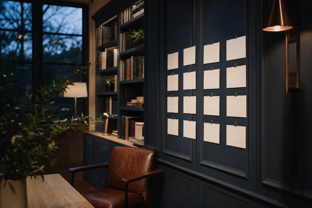 Editorial marketing planning scene for AI SEO in Barrington, Illinois