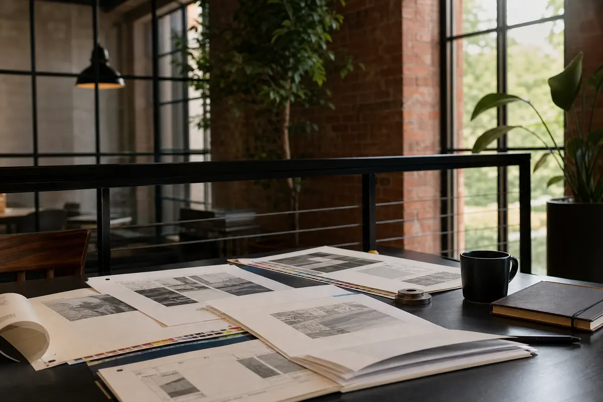 Editorial marketing planning scene for Belleville, Illinois
