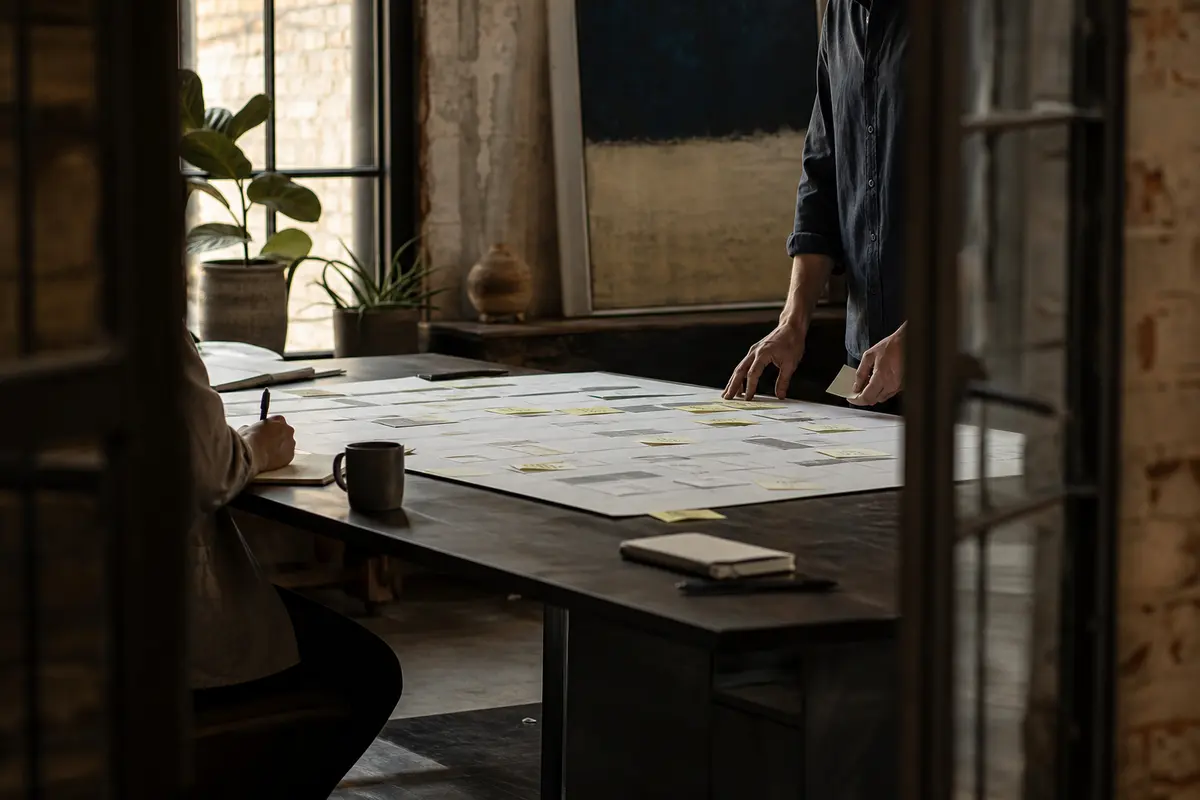 Editorial marketing planning scene for Bridgeview, Illinois