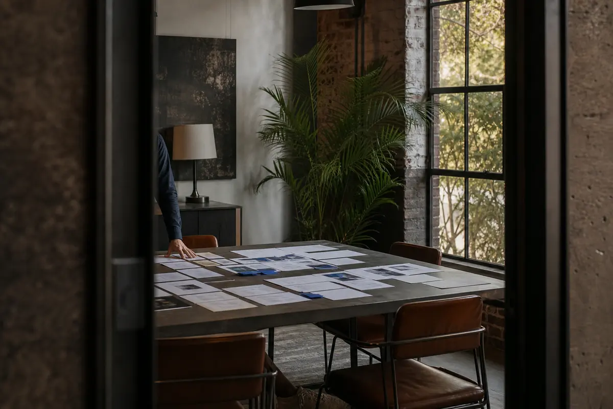 Editorial marketing planning scene for Burr Ridge, Illinois