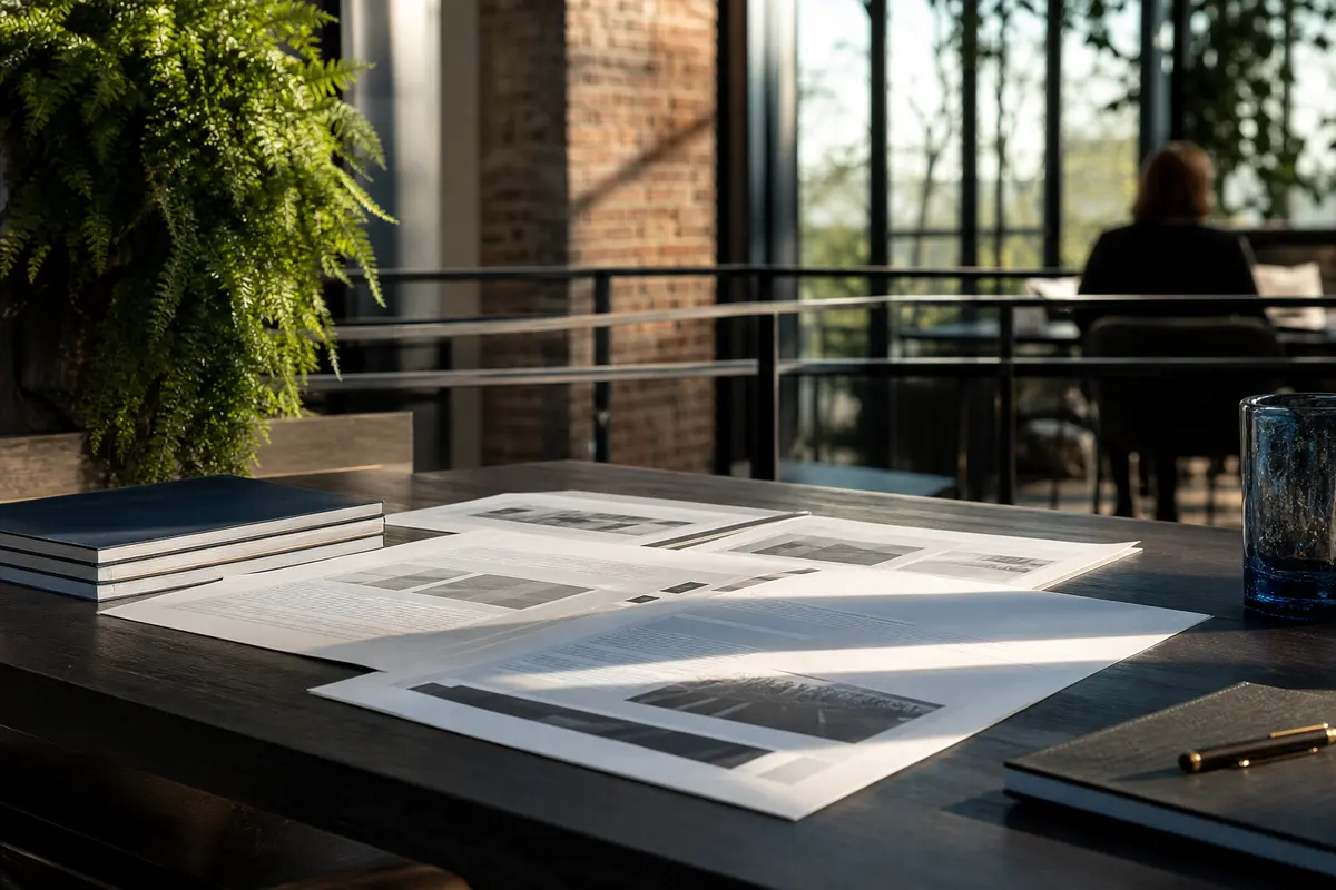 Editorial marketing planning scene for Champaign, Illinois
