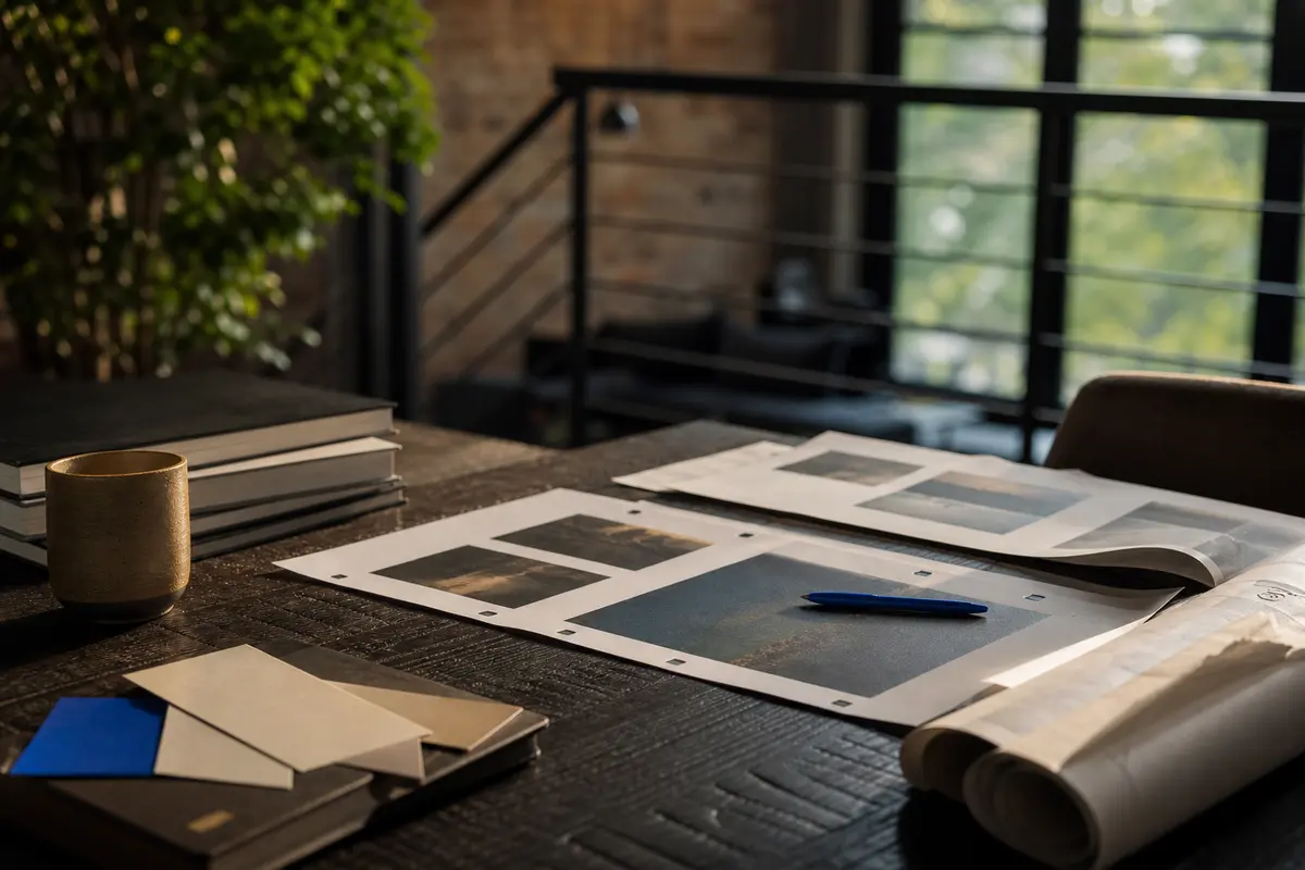 Editorial marketing planning scene for Clarendon Hills, Illinois