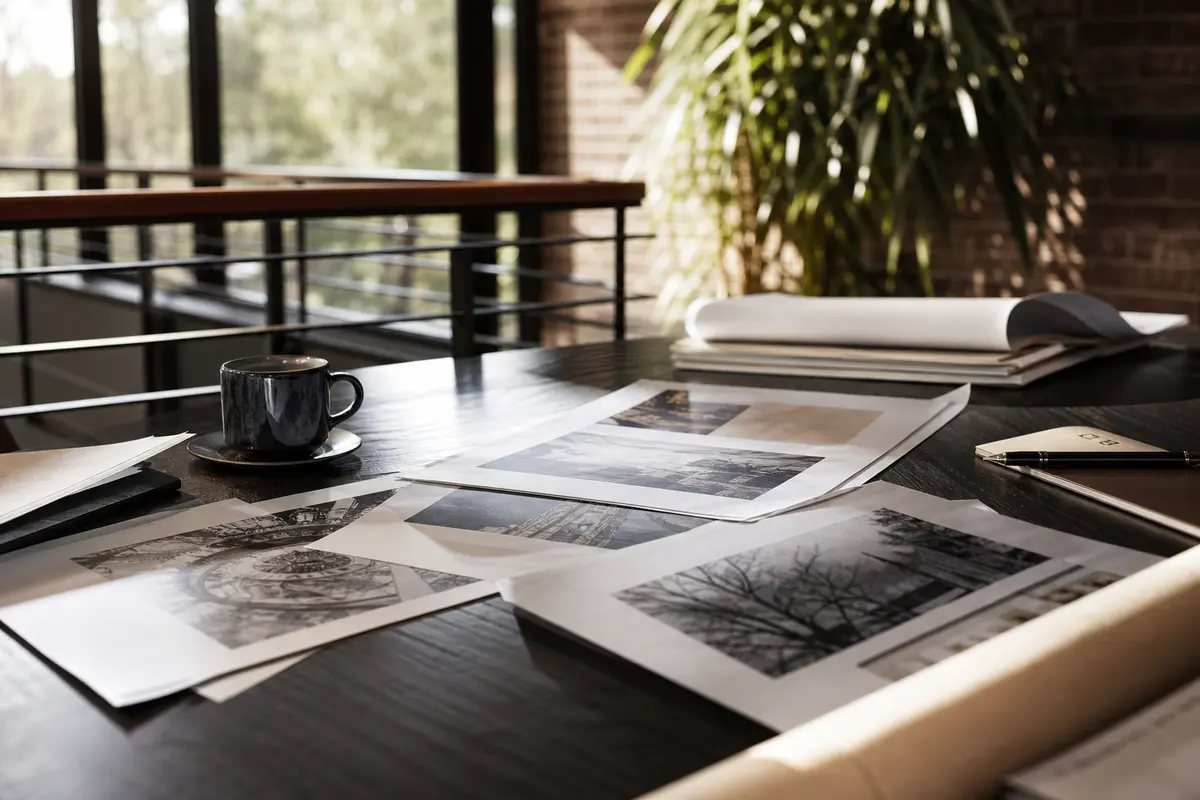 Editorial marketing planning scene for Reputation & Reviews in Columbia, Illinois