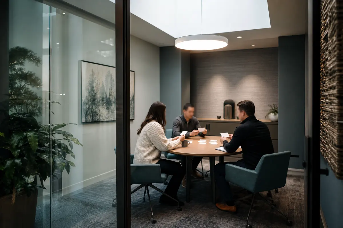 Editorial intake planning scene for Intake Coach in Country Club Hills, Illinois