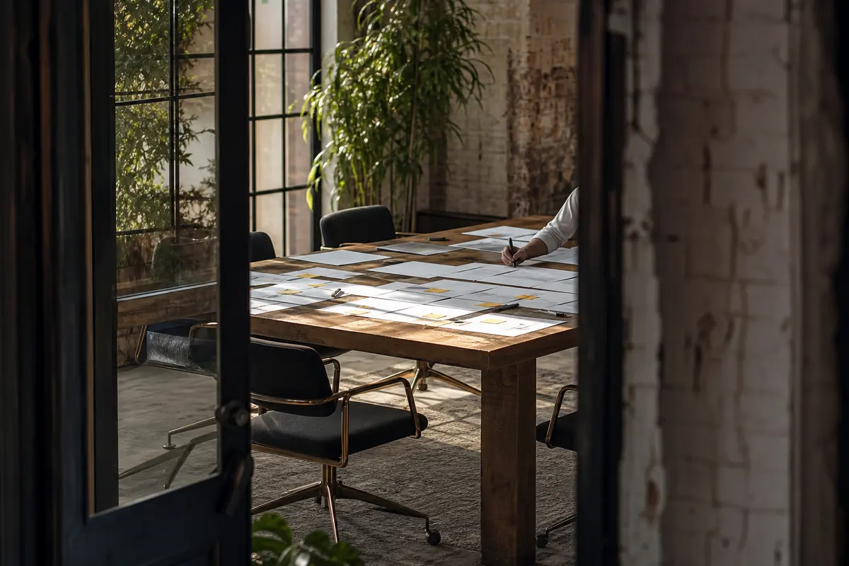 Editorial marketing planning scene for Crystal Lake, Illinois
