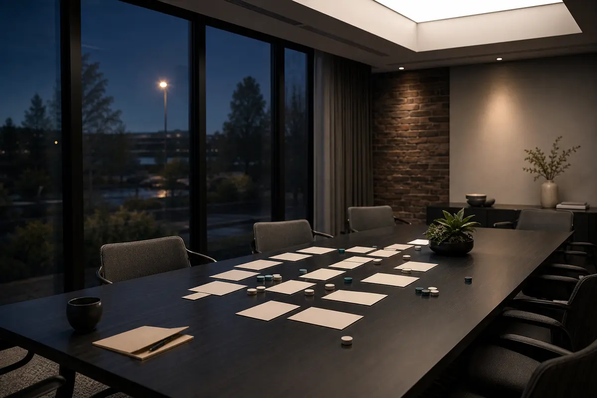 Editorial platform planning scene for Dedicated Hosting in East St. Louis, Illinois