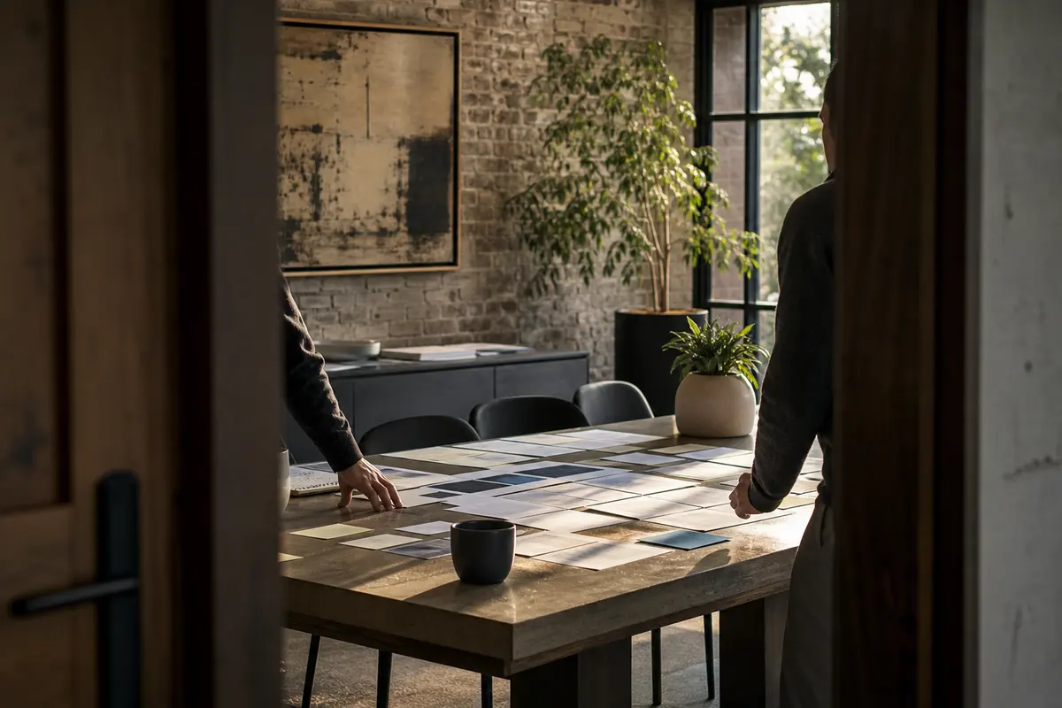 Editorial marketing planning scene for Edwardsville, Illinois