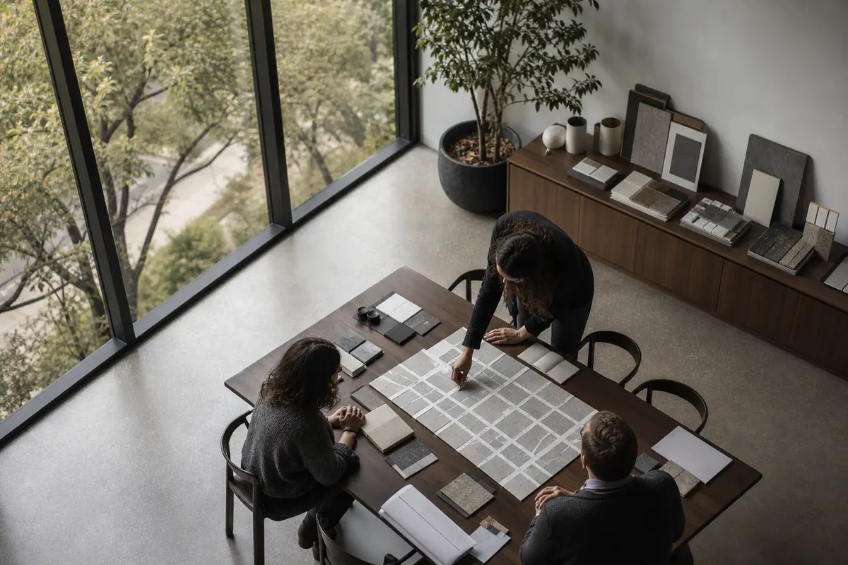 Editorial marketing planning scene for Forest Park, Illinois
