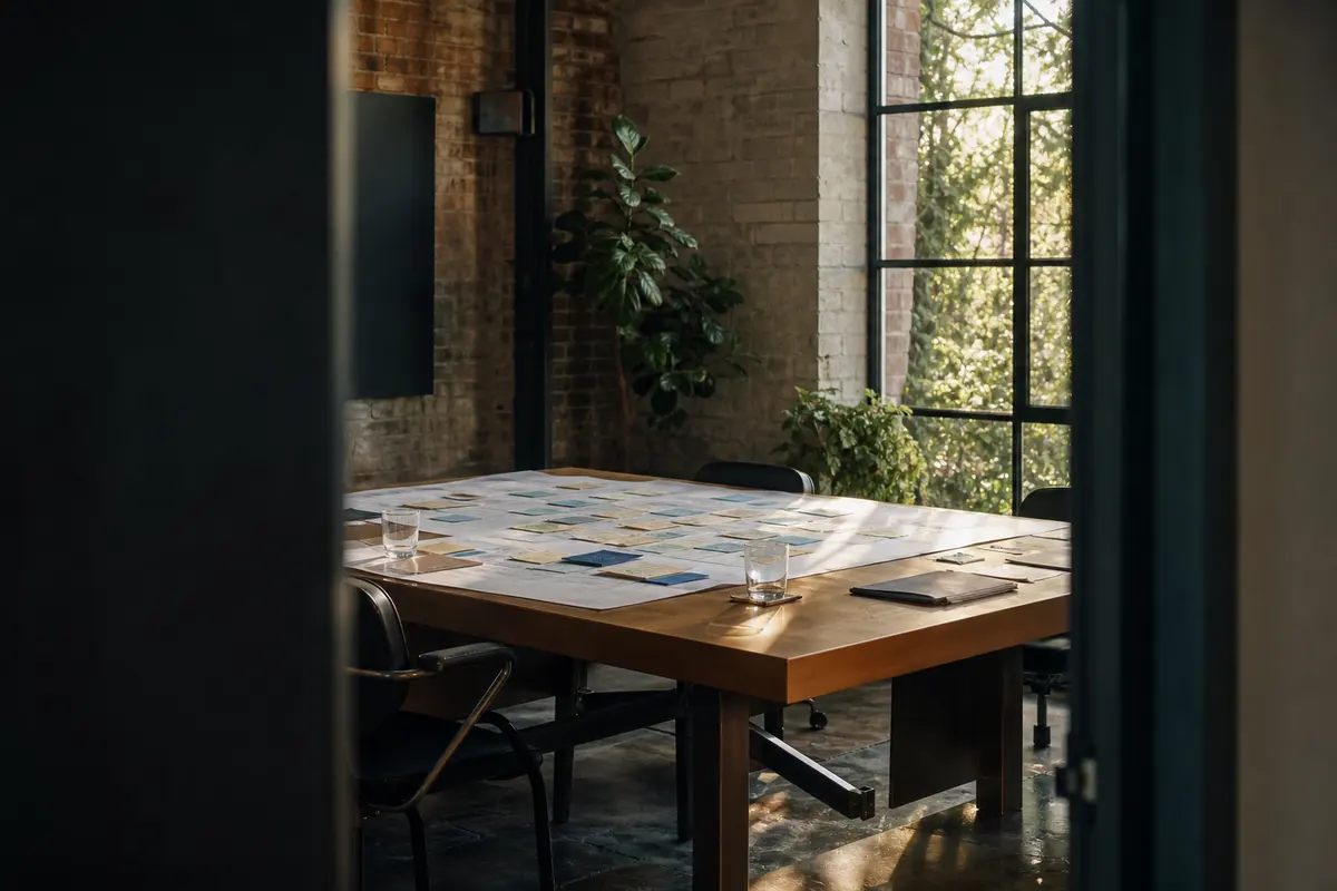 Editorial marketing planning scene for Legal News in Frankfort Square, Illinois