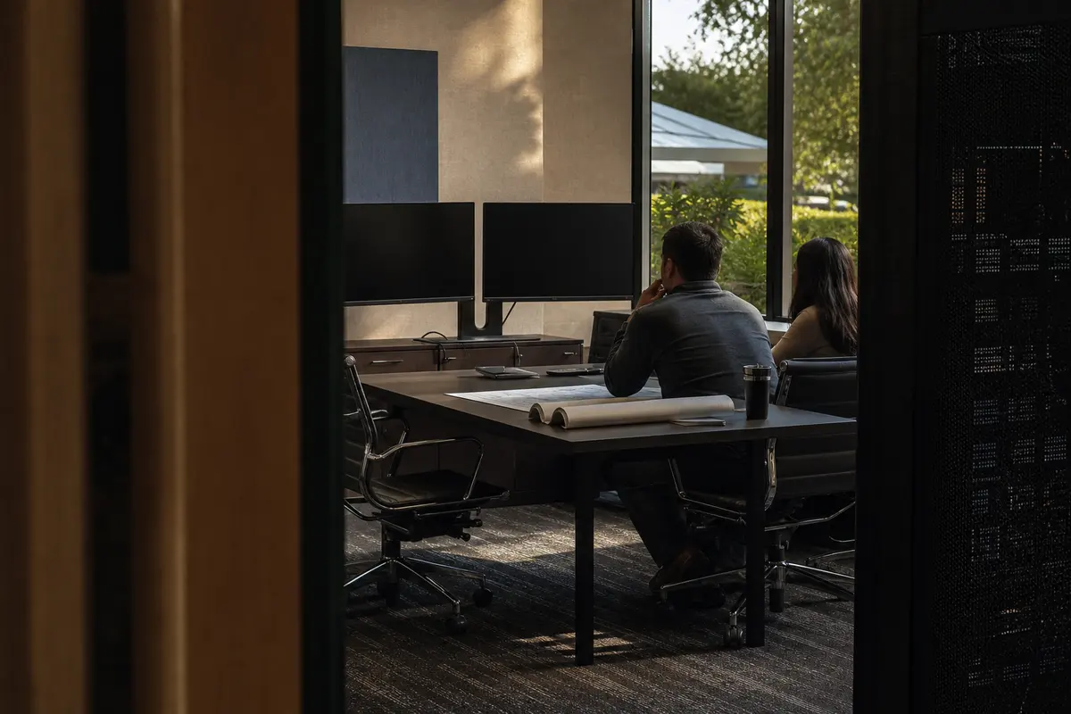 Editorial platform planning scene for ROI Dashboard in Glenview, Illinois