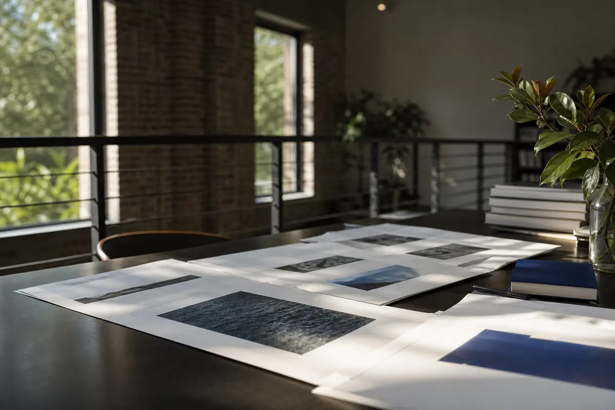 Editorial marketing planning scene for Harvard, Illinois