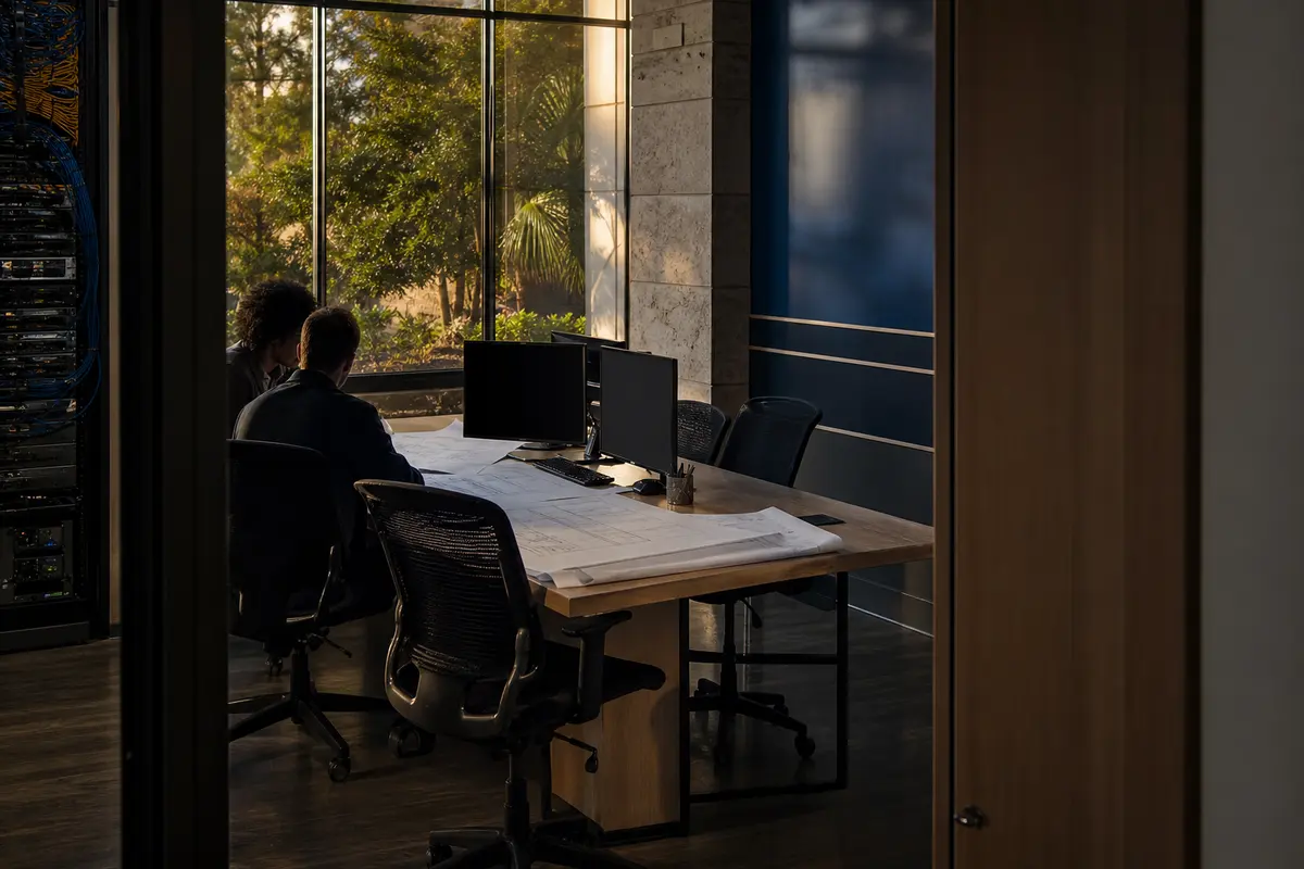 Editorial platform planning scene for Custom Software in Hazel Crest, Illinois