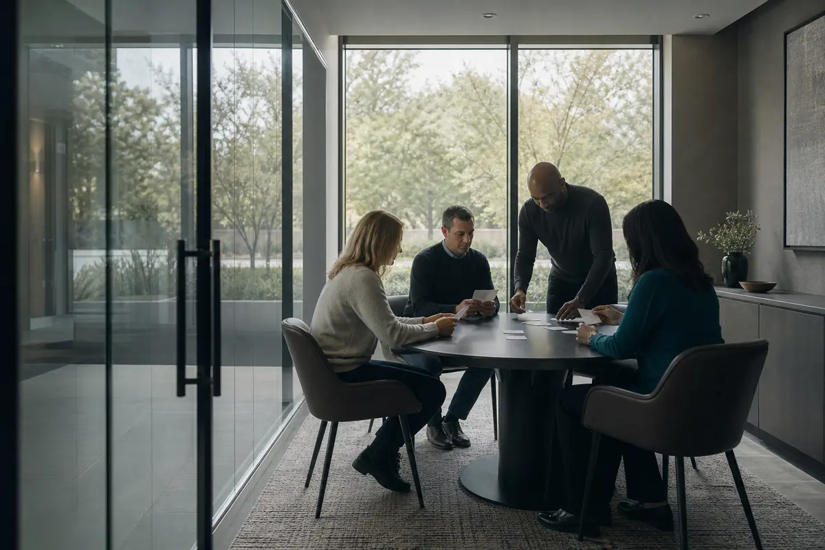 Editorial intake planning scene for Intake Coach in Hickory Hills, Illinois