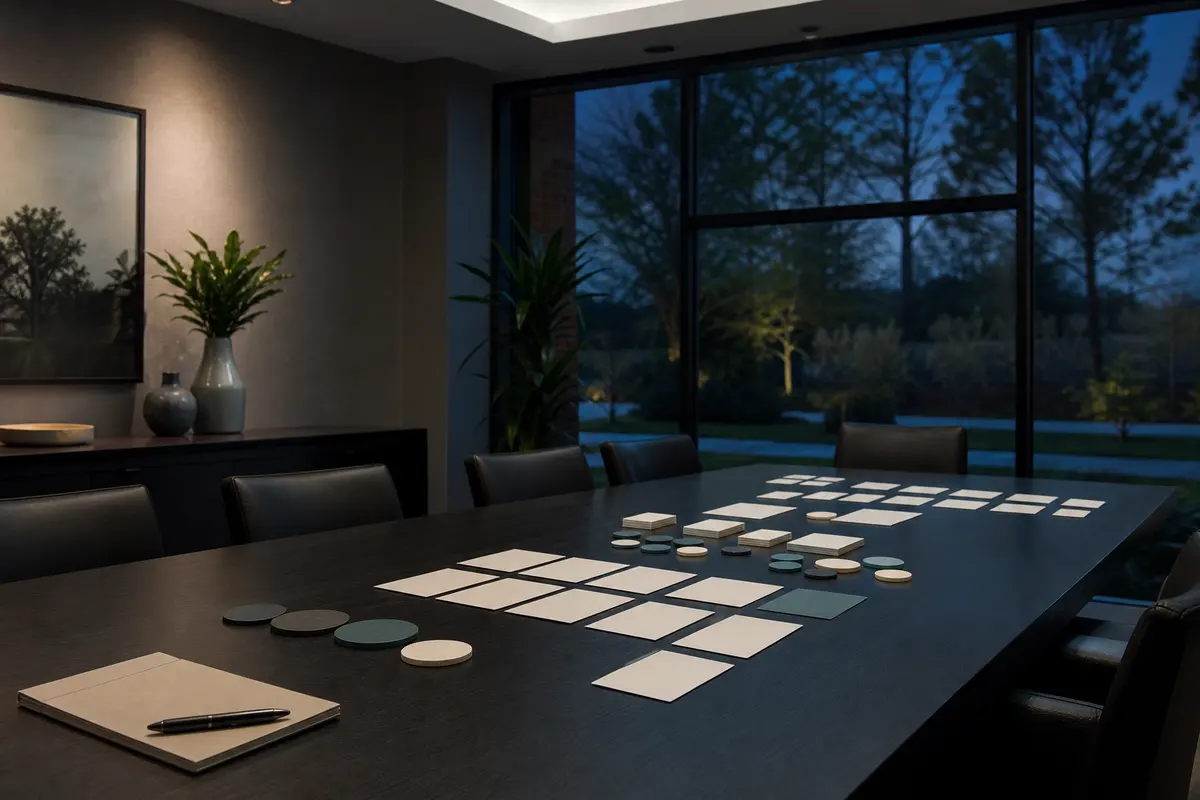 Editorial platform planning scene for ROI Dashboard in Hillsboro, Illinois