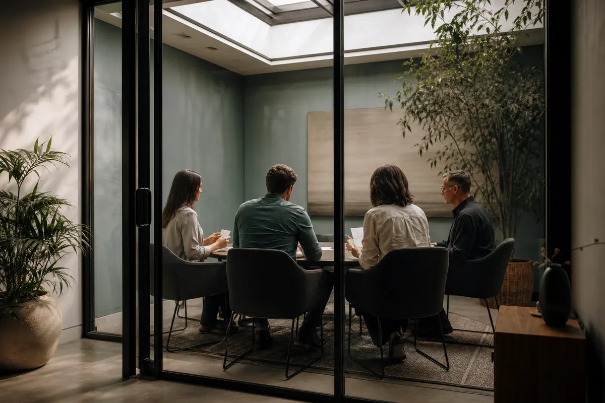 Editorial intake planning scene for Intake Coach in Hillside, Illinois