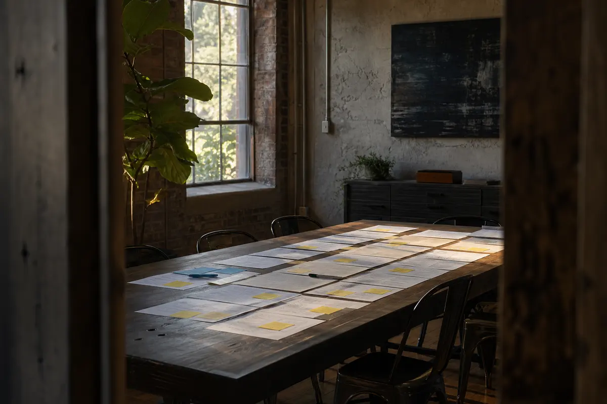 Editorial marketing planning scene for Legal News in Hoopeston, Illinois