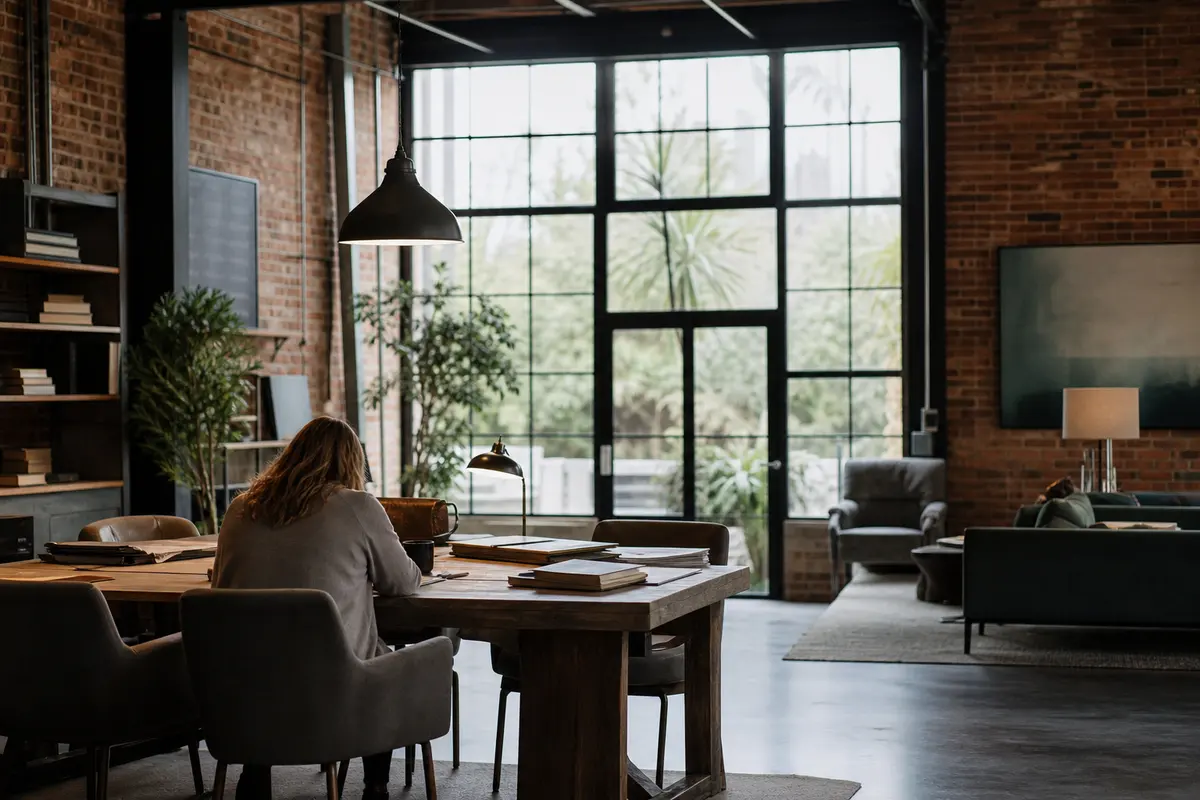 Editorial marketing planning scene for Lake in the Hills, Illinois