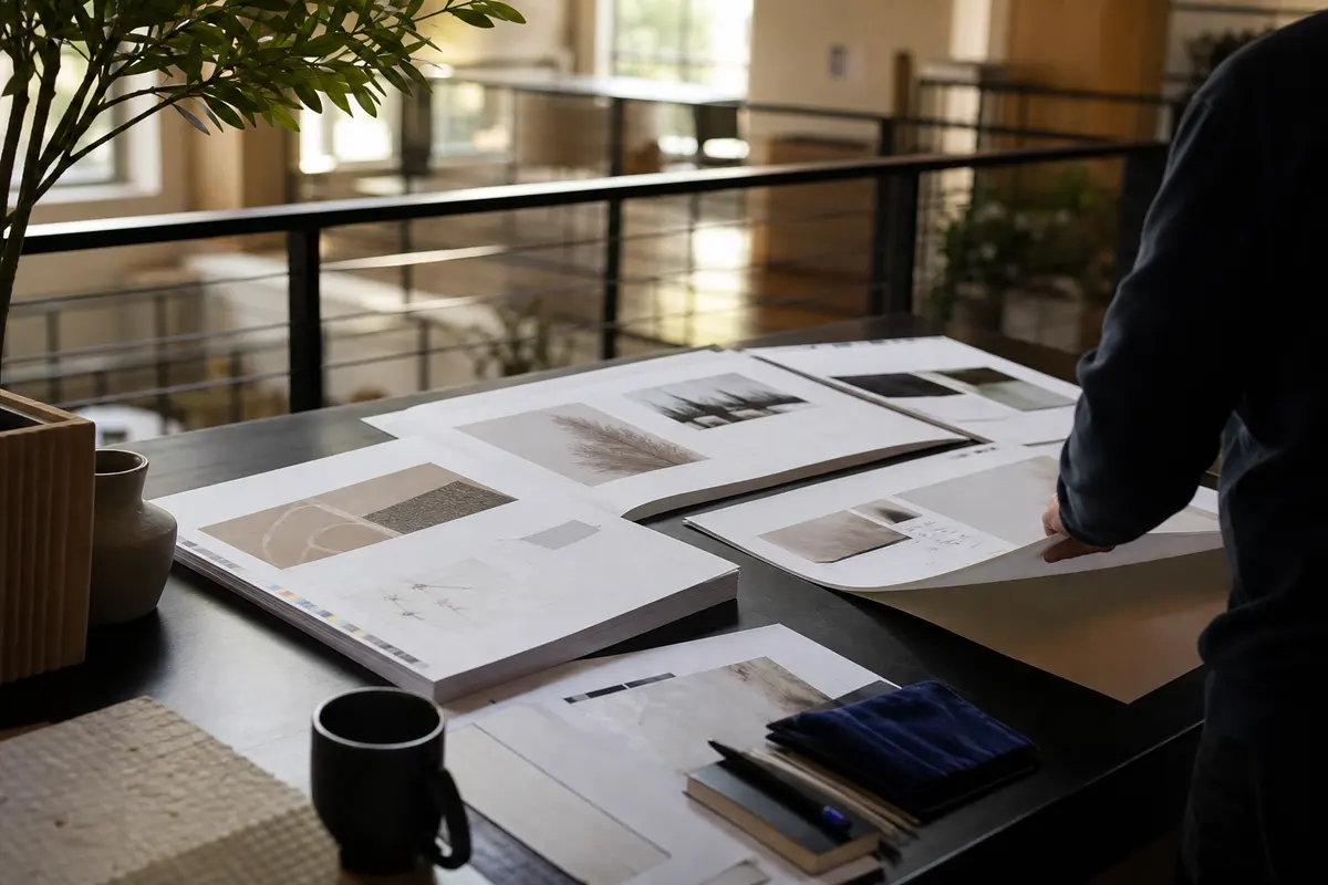 Editorial marketing planning scene for Programmatic SEO in Lake Villa, Illinois