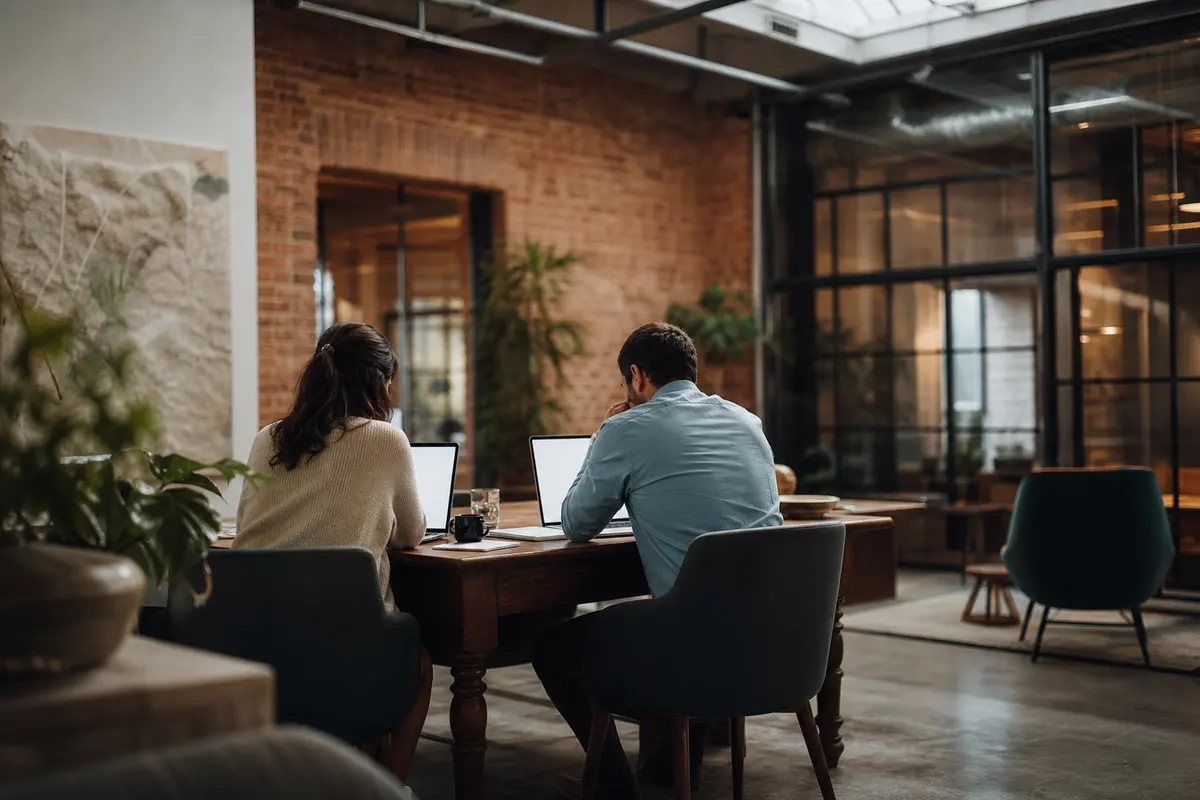 Editorial marketing planning scene for Manhattan, Illinois