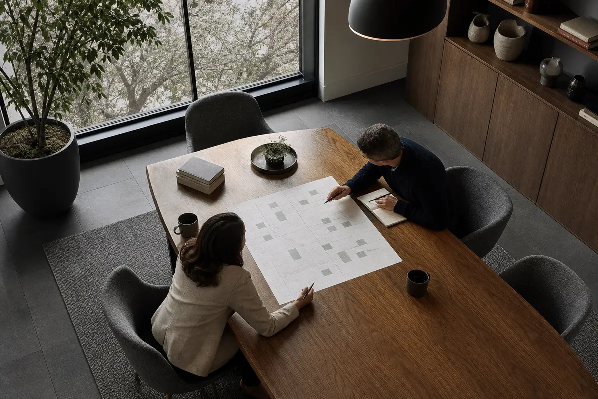 Editorial marketing planning scene for Melrose Park, Illinois