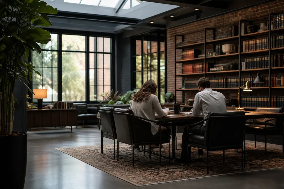 Editorial marketing planning scene for Legal News in Mundelein, Illinois