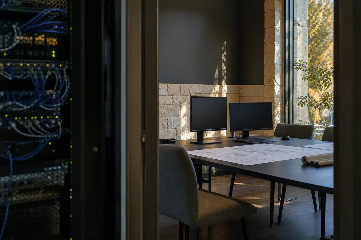 Editorial platform planning scene for Custom Software in Ottawa, Illinois