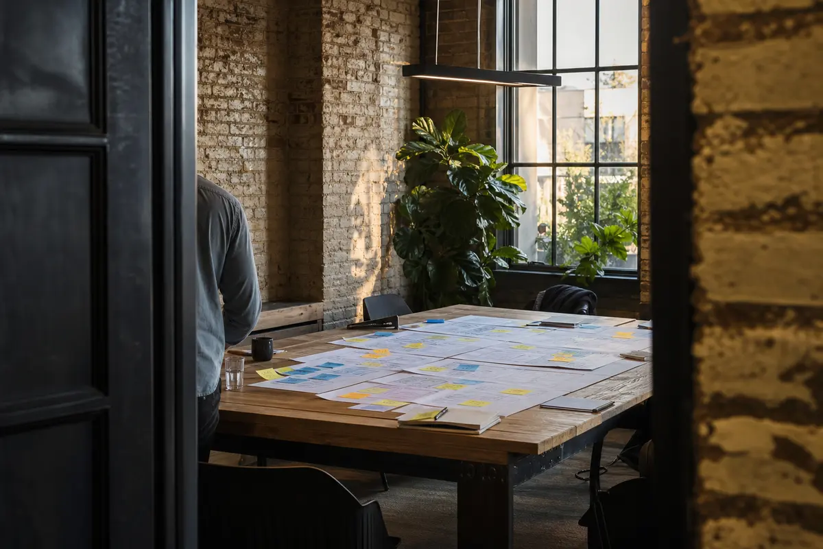 Editorial marketing planning scene for Park Forest, Illinois