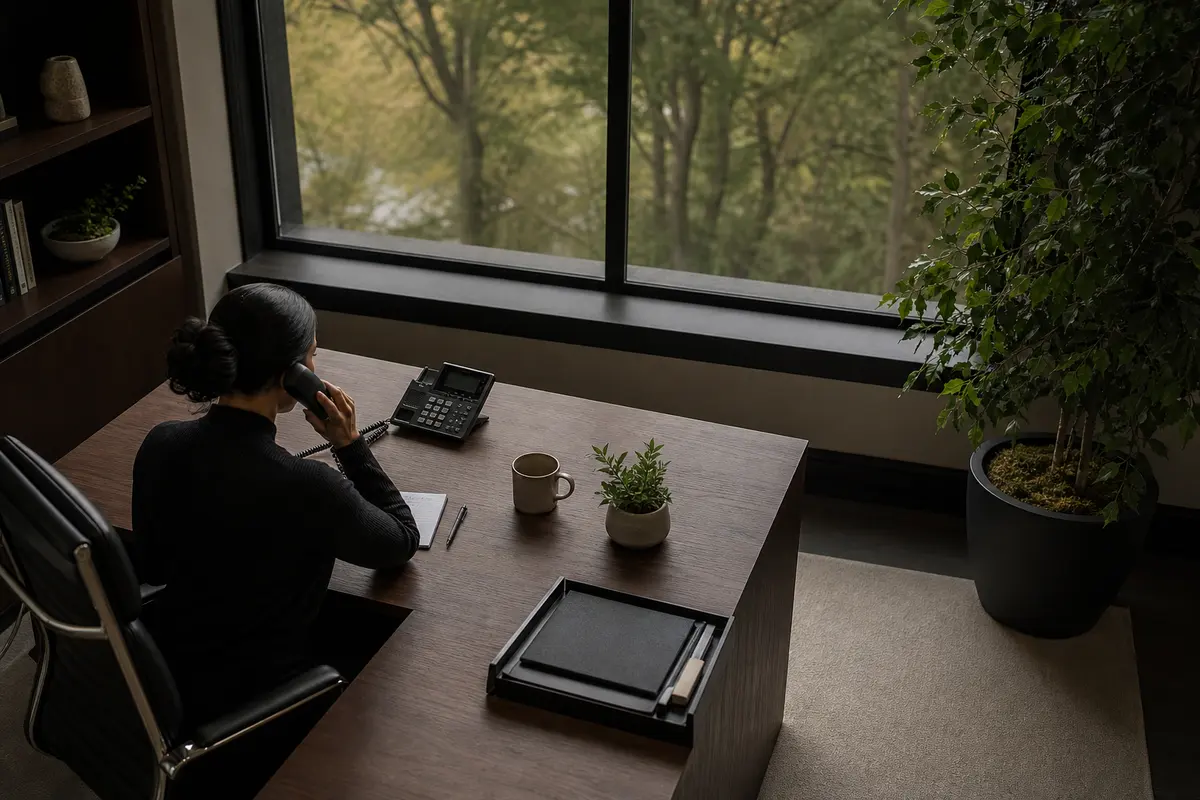 Editorial intake planning scene for AI Answering in Park Ridge, Illinois