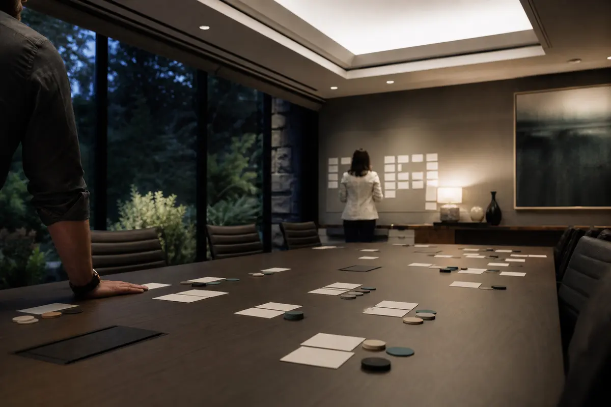 Editorial platform planning scene for Custom Software in Peoria Heights, Illinois