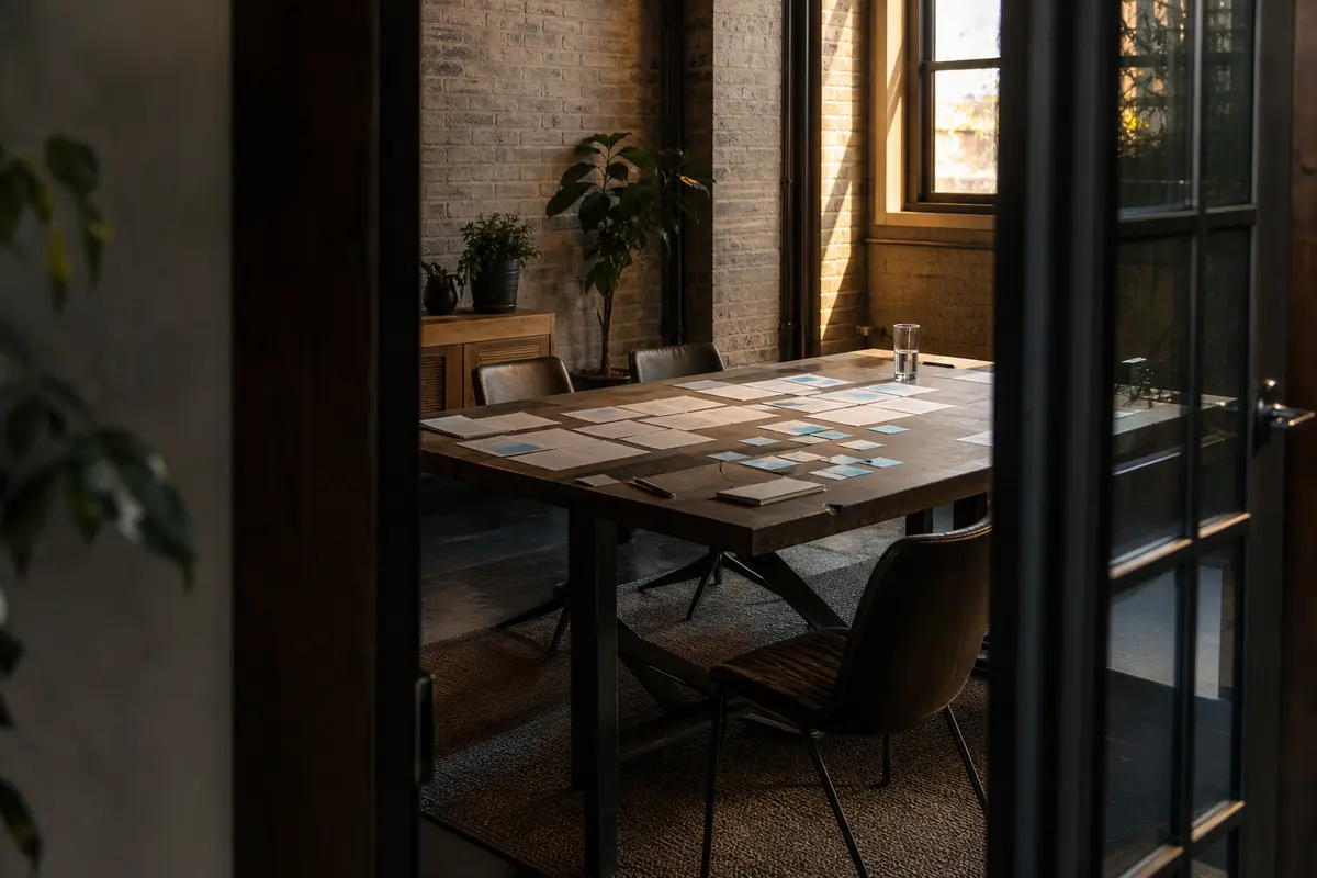 Editorial marketing planning scene for Peru, Illinois