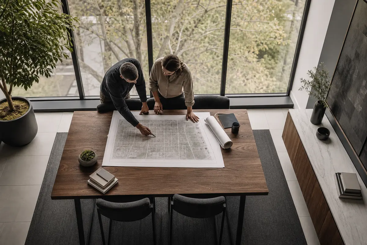 Editorial marketing planning scene for Programmatic SEO in Pingree Grove, Illinois