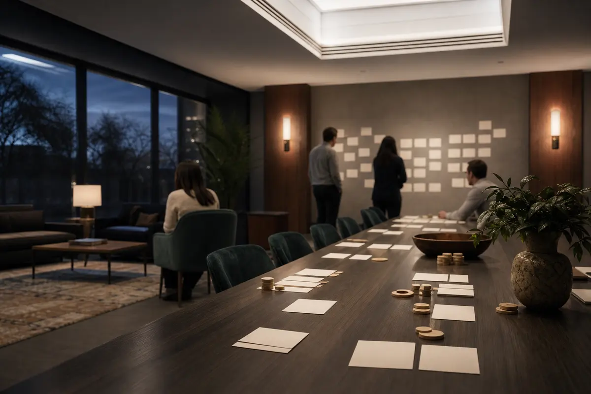 Editorial platform planning scene for Custom Software in Round Lake Park, Illinois