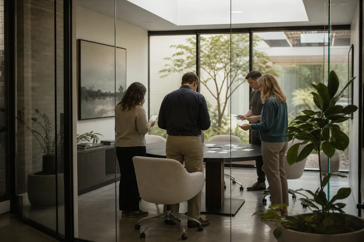 Editorial intake planning scene for Automation in Salem, Illinois