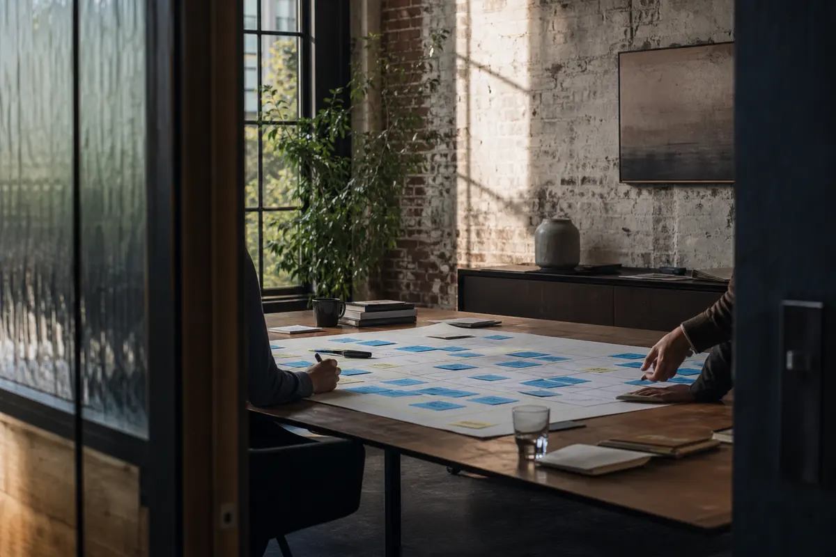 Editorial marketing planning scene for Local Service Ads in Spring Valley, Illinois