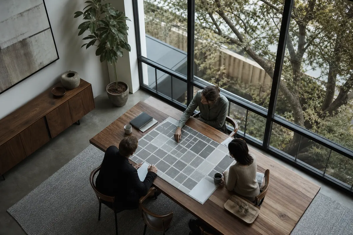 Editorial marketing planning scene for West Dundee, Illinois