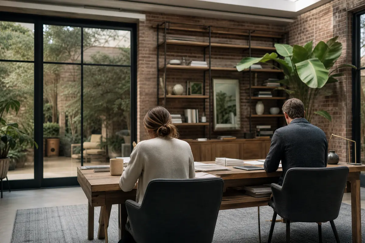 Editorial marketing planning scene for Wilmette, Illinois