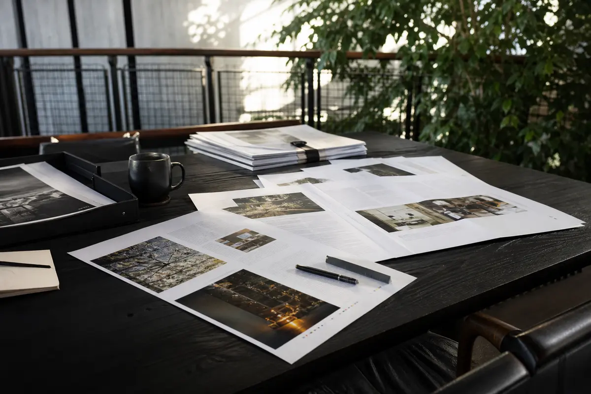 Editorial marketing planning scene for Legal News in Woodstock, Illinois