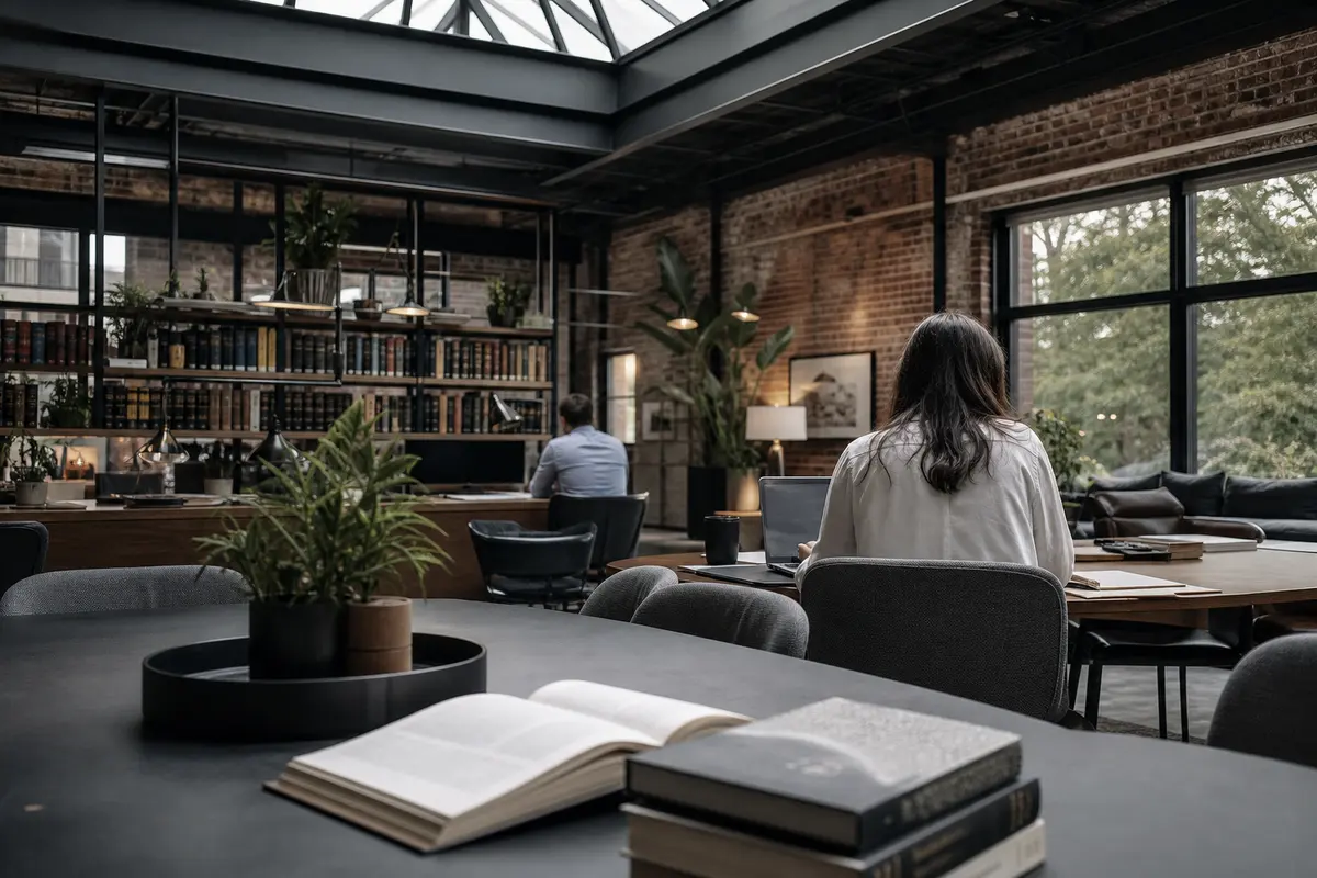 Editorial marketing planning scene for Alexandria, Indiana