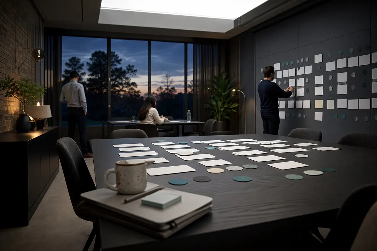 Editorial platform planning scene for Custom Software in Chesterton, Indiana