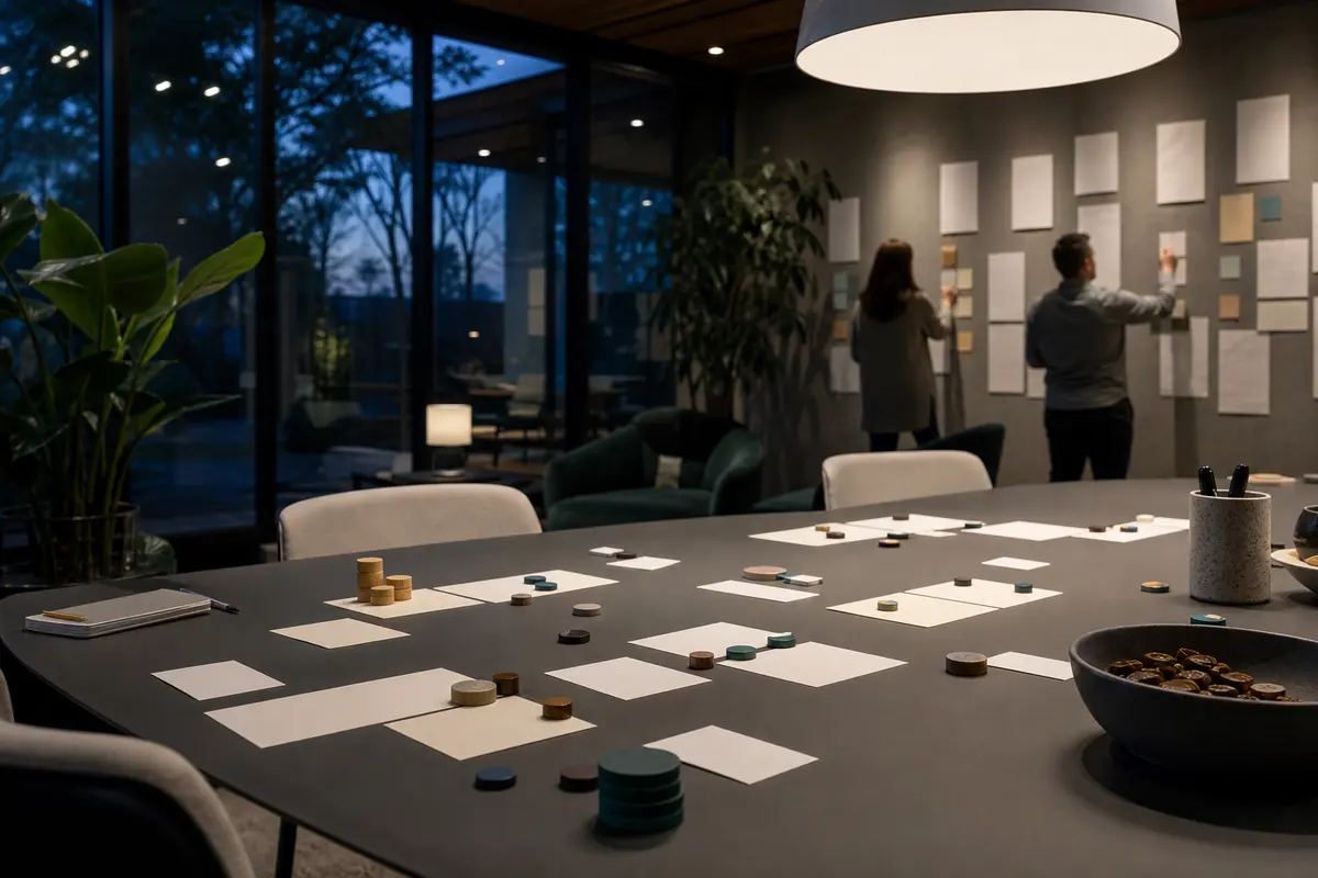 Editorial platform planning scene for Custom Software in Connersville, Indiana