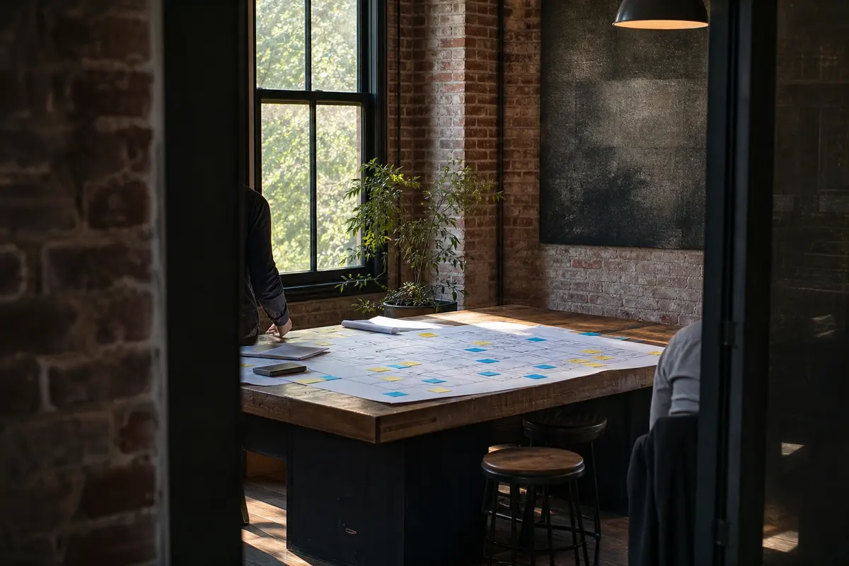 Editorial marketing planning scene for Local Service Ads in Dunlap, Indiana