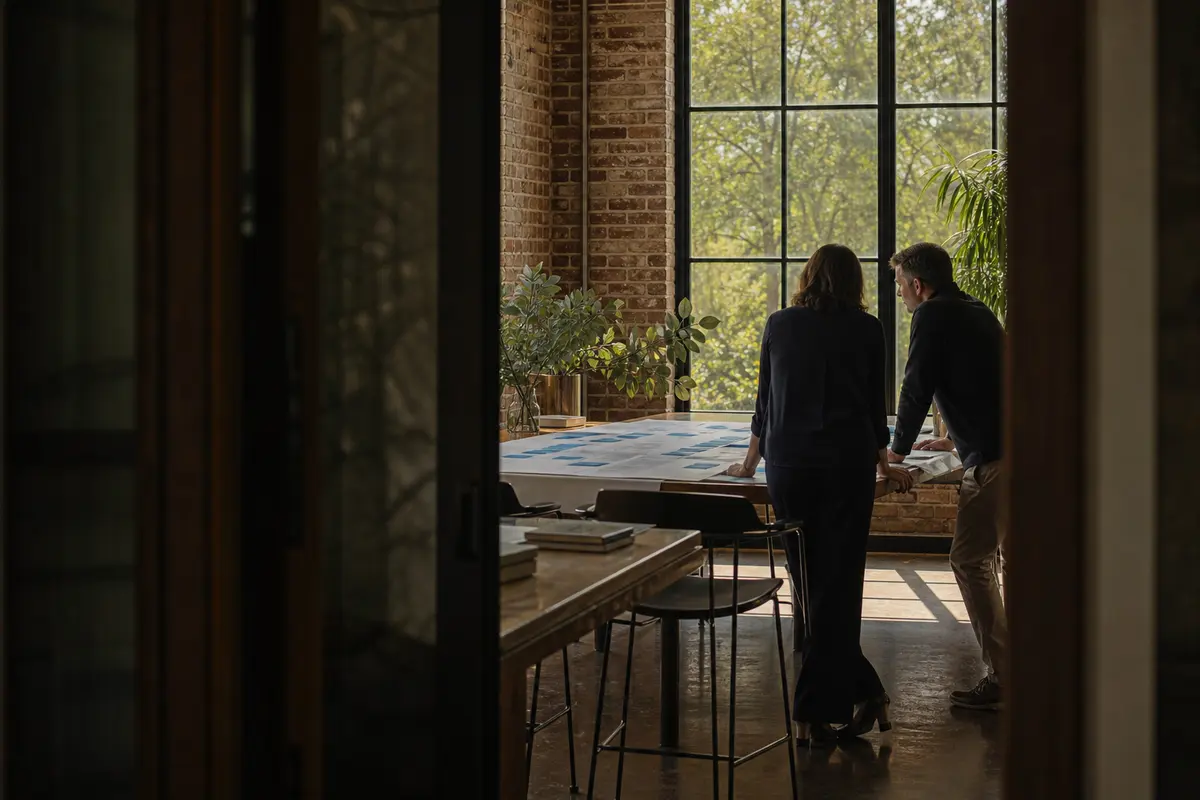 Editorial marketing planning scene for Elwood, Indiana
